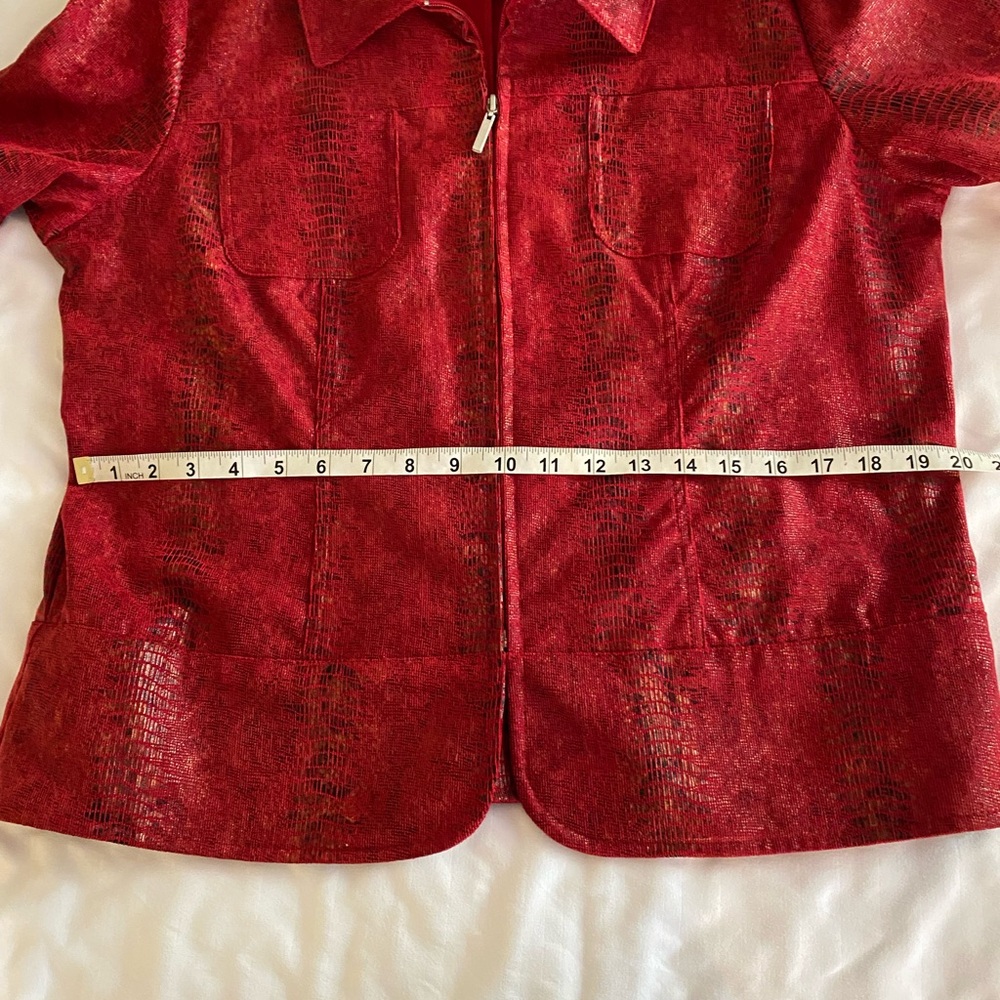 Erin London Lg metallic faux snakeskin jacket - Picture 5 of 16